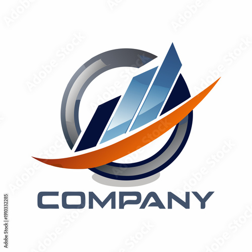 Minimalist type business logo template