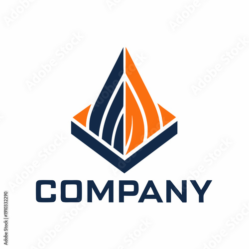 Minimalist type business logo template