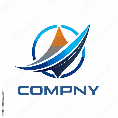 Minimalist type business logo template