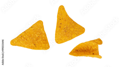 Wallpaper Mural Cheese-flavored triangular crispy snack in hand, against a transparent background. Torontodigital.ca