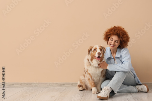Redhead young woman with Au...