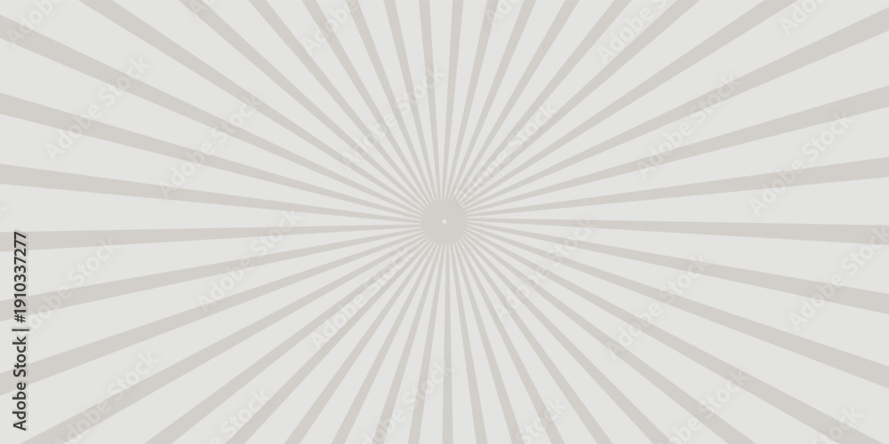 Obraz premium Grey and white sunburst background