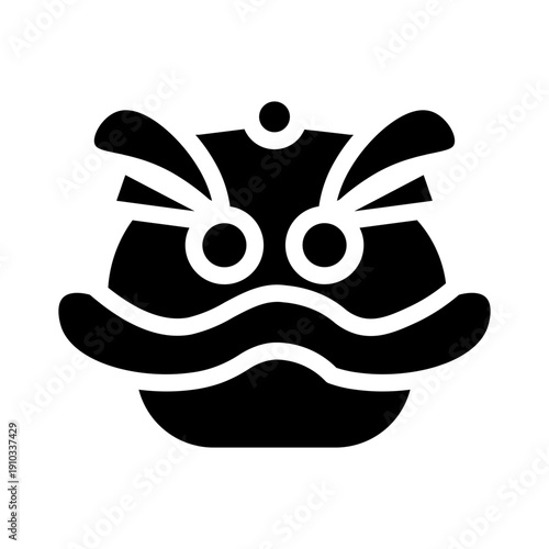 chinese dragon glyph icon