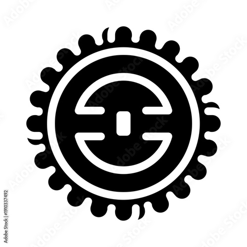 moon cake glyph icon