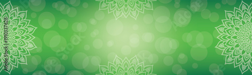 Round mandala on dreamy peach fuzz gradient background. Translucent mesh pattern in the form of a mandala. Mandala with floral patterns. Gradient background with round mandala, New Pattern gradient co