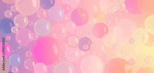 Abstract pastel bubble background, seamless repeat pattern, illustration, illustration