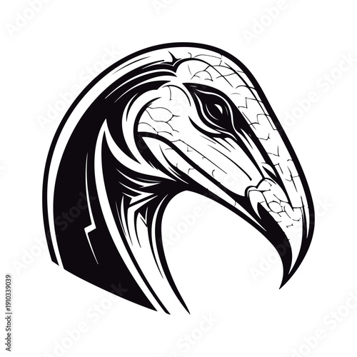 Coloring book for kids Monitor lizard heads vector.