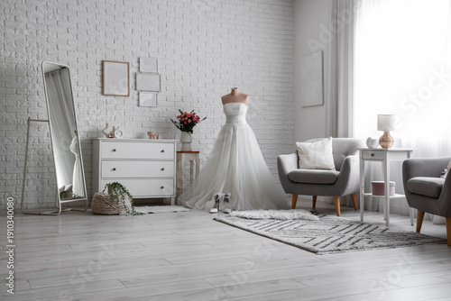 Interior of room with weddi...