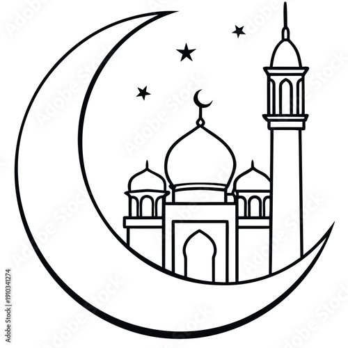 taj mahal vector illustration