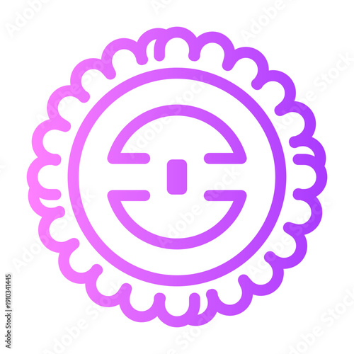 moon cake gradient icon