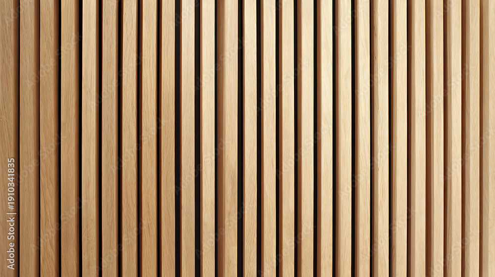 Obraz premium Light Wood Slats Vertical Pattern Background texture