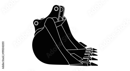 Excavator Bucket Heavy Machinery Equipment.
