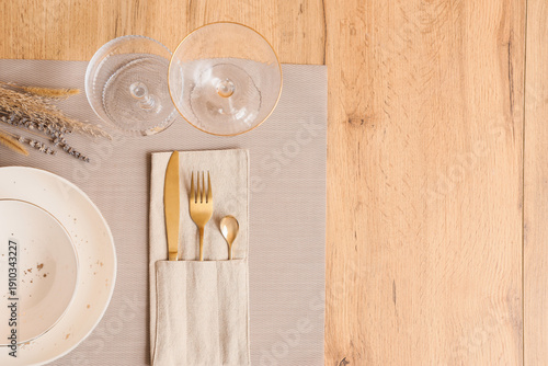 Elegant table setting with ...