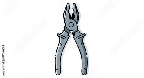 Metal Pliers Tool with Sharp Jaws.