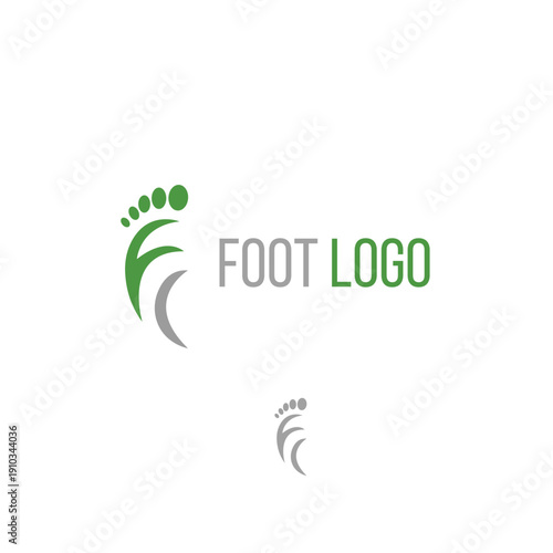 Minimal foot logo design, feet logo design