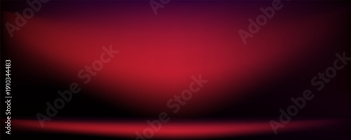 Abstract gradient podium background. Empty red 3D studio background. Clean scene for product presentation mockup template. eps 10