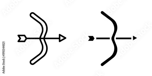 Archery icon flat vector design. graphic element sign