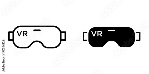 AR headset icon flat vector design. graphic element sign