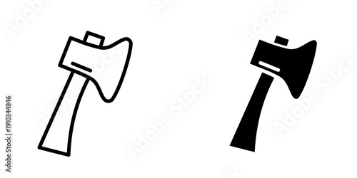 Axe icon flat vector design. graphic element sign