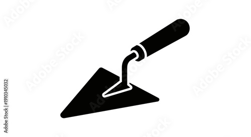 Trowel Tool Icon Graphic Illustration.