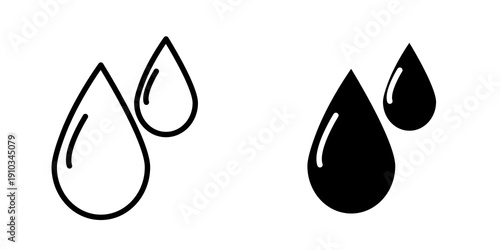 Blood drops icon flat vector design. graphic element sign