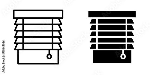 Blinds icon flat vector design. graphic element sign