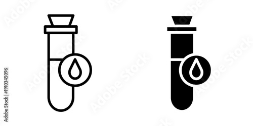 Blood test icon flat vector design. graphic element sign