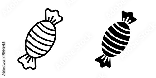 Candy icon flat vector design. graphic element sign