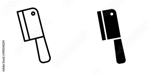 Chopper knife icon flat vector design. graphic element sign