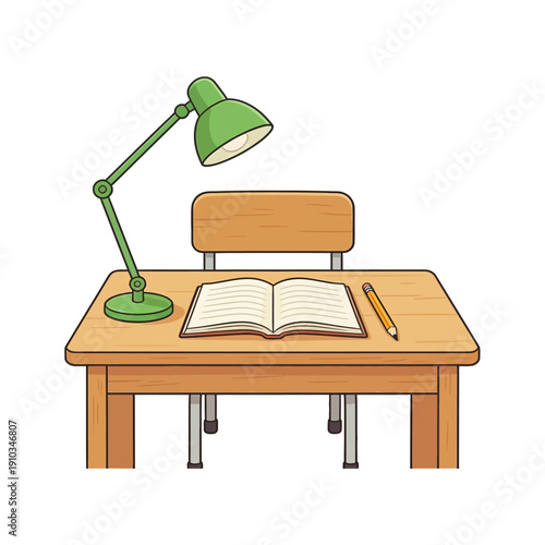 School theme icon set with backpack, book, pencil, and ruler on clean white background.