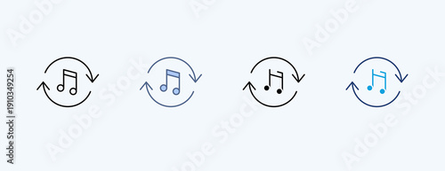 Tone Consistency Multiple Icon Illustration Vector