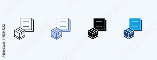 Product Copy Multiple Icon Illustration Vector