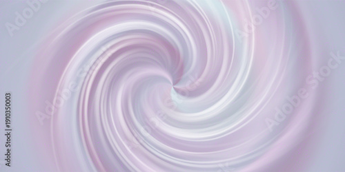 Sweet pinkish cream swirl bg with gradient mesh and a noise texture. Abstract blend pattern with motion effect. Vector illustration.