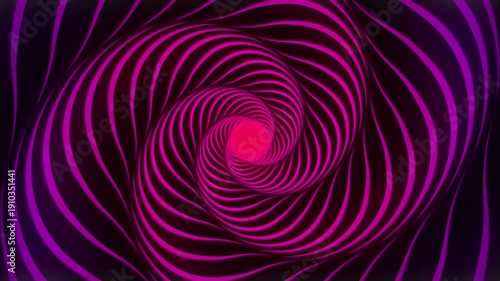 Purple Metallic Spiral Vortex Loop