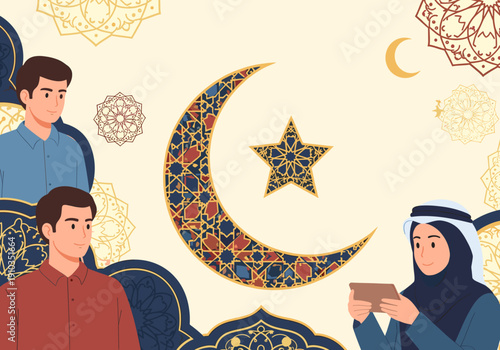 A cheerful illustrated man in a red shirt exudes positivity, perfect for motivational content or team-building materials.