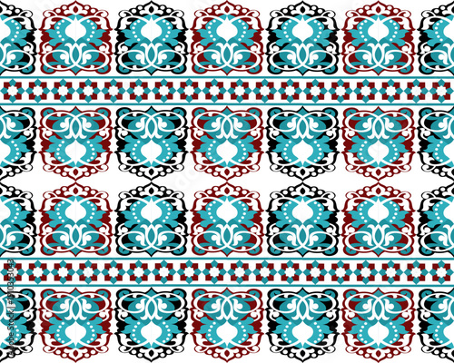 Abstract geometric ethnic pattern design. Aztec fabric carpet  ornament ethnic chevron textile decoration wallpaper. 