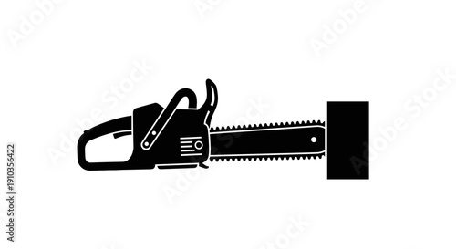 Chainsaw Tool with Handle and Blade.