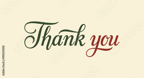 Elegant calligraphy conveying heartfelt gratitude, a classic expression of thanks in a warm, inviting style for various appreciative gestures and messages