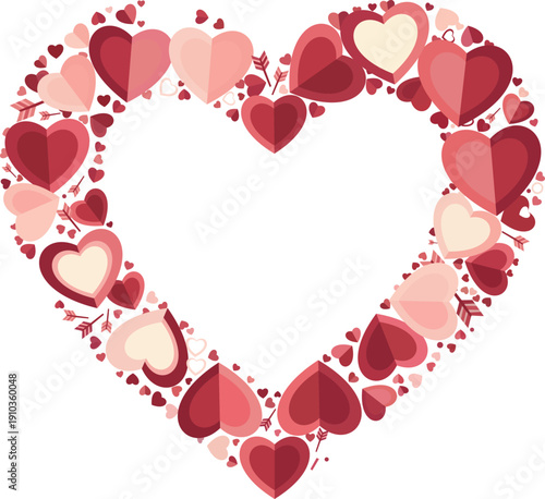 Love Heart Shape Design for Valentine Wedding Decoration