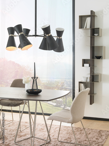 dining room and interior design designed for home office hotel