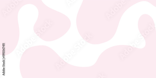 Abstract Pink and White Organic Shapes Background.