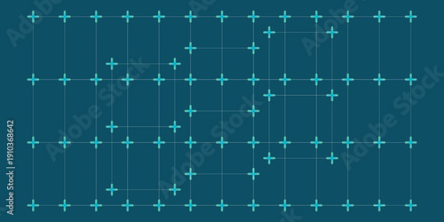 Digital seamless grid texture, overlay. Technology background.