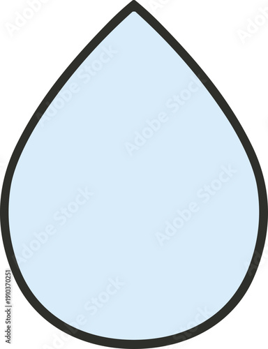 빗방울 일러스트, 비구름