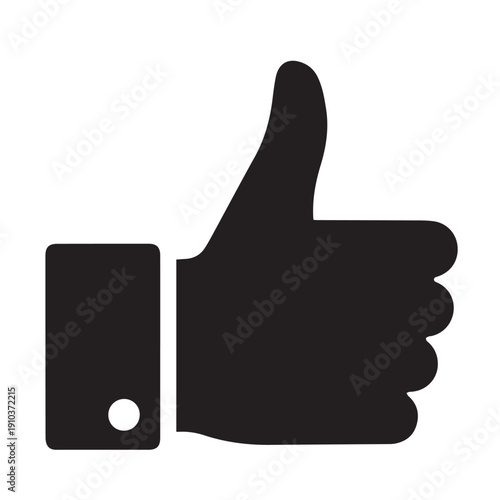 Thumbs Up Icon: Positive Signal, Approval, Agreement, Success, Hand Gesture