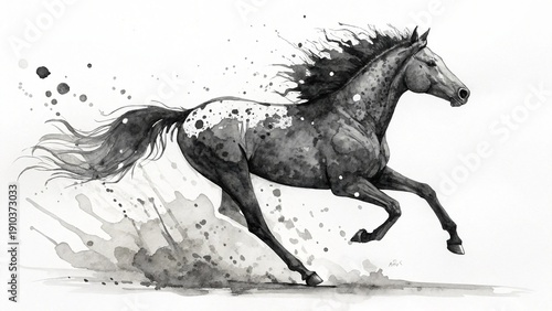 an-ink-sploch-shaped-like-a-running-horse