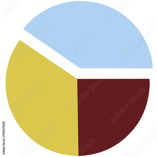 Colorful Pie Chart for Infographic Statistics