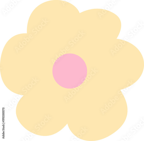 Pastel Yellow Flower Icon