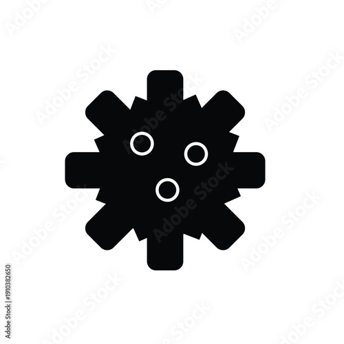 virus icon biology silhouette suitable to your medicine, warning, sign, symbol, healthy, virus day, business, and more