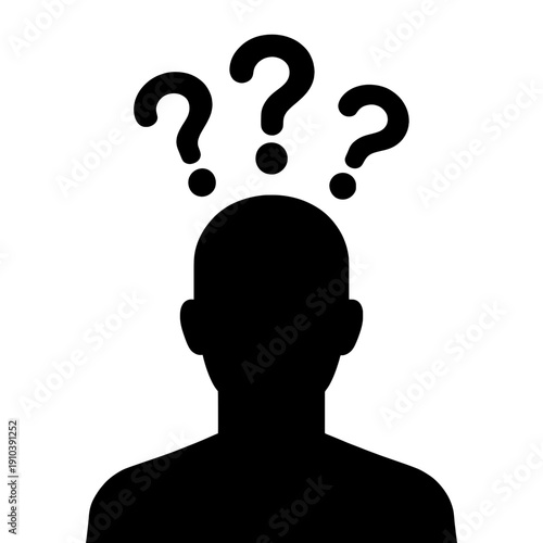 Person With Question Marks Icon
