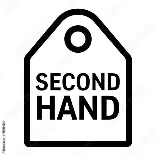 Second Hand Tag Icon For Resale Items